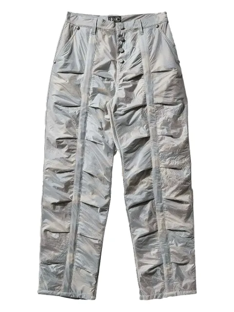 THUG CLUB Clouded Line GOB trousers Grey TC25PT0303