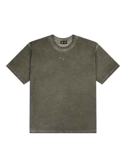 THUG CLUB logo-plaque T-Shirt Grey TC24TS1502