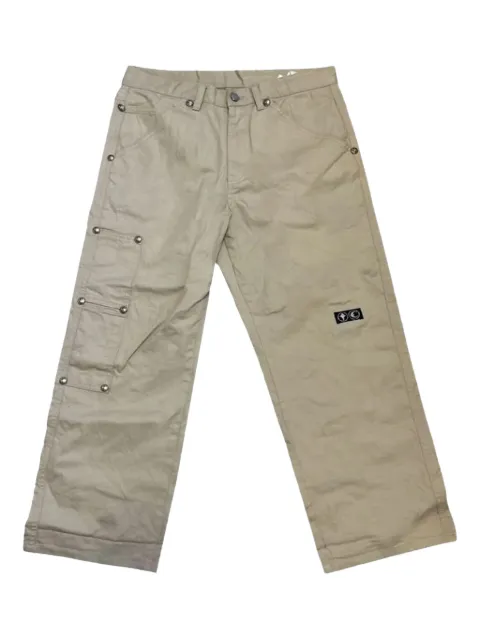 THUG CLUB straight-leg trousers Neutrals TC23PT0604