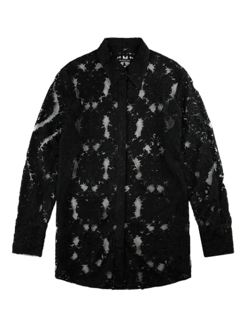 Song For The Mute lace-patterned shirt Black 251WSH011ABSQBLK