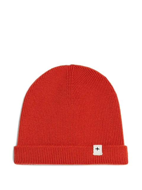JIL SANDER+ logo-patch beanie hat Red J47ZZ0130J14773