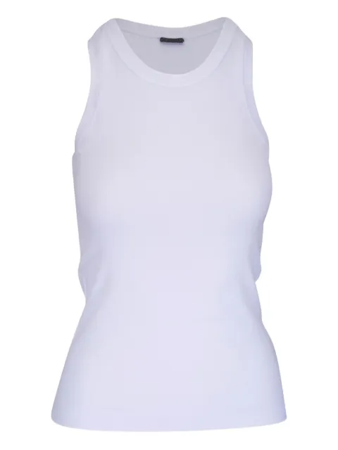 Brunello Cucinelli fitted tank top White MPTC8FX230C159
