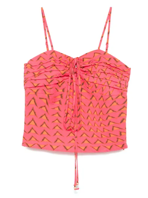 Scotch & Soda seersucker top Pink U9A00700T