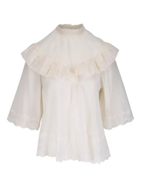 Nili Lotan Alain blouse Neutrals 12957W1701IVY