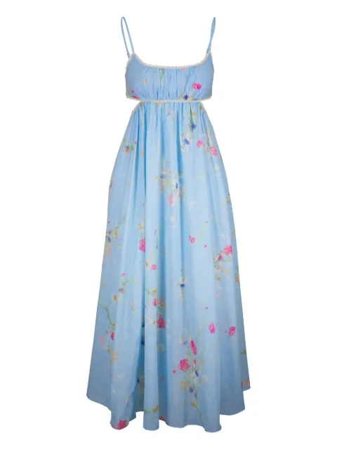 ZIMMERMANN Lucky Picnic maxi dress Blue 4542DSS252