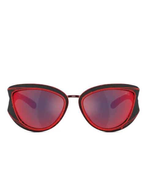 Diesel butterfly-frame sunglasses Red LX300700LEC