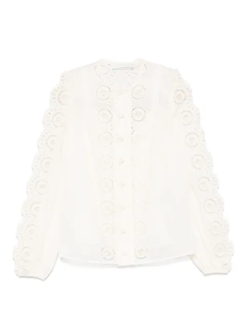 ZIMMERMANN Lucky embroidered blouse Neutrals 4287TSS252