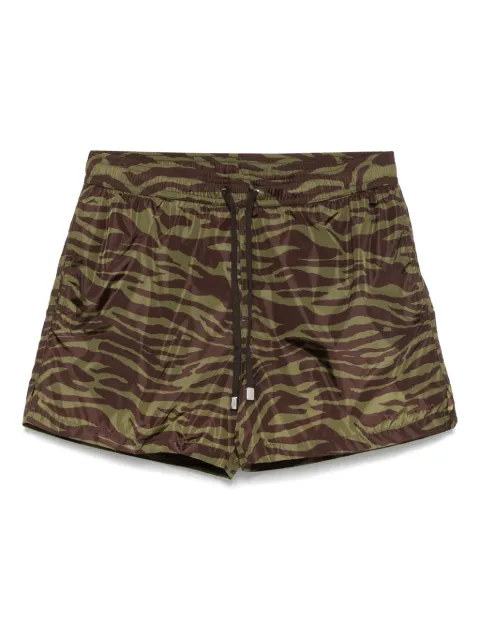 The Attico zebra-print swim shorts Brown 250WCQ00008PLL004PR