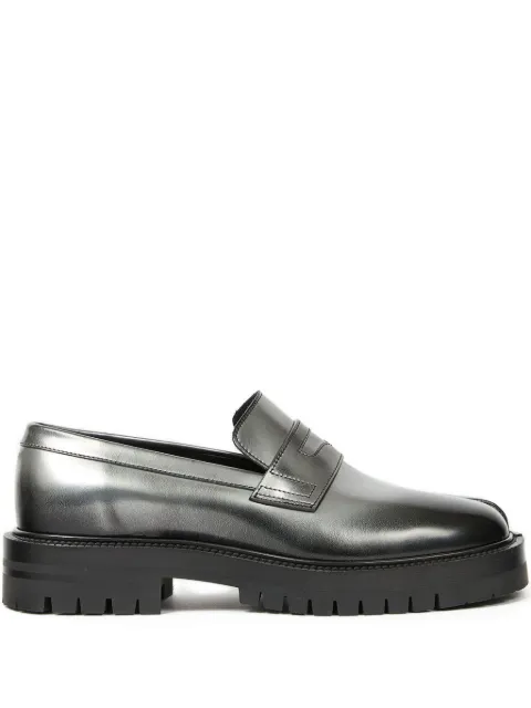 Maison Margiela Tabi leather loafers Silver S57WR0139P7452