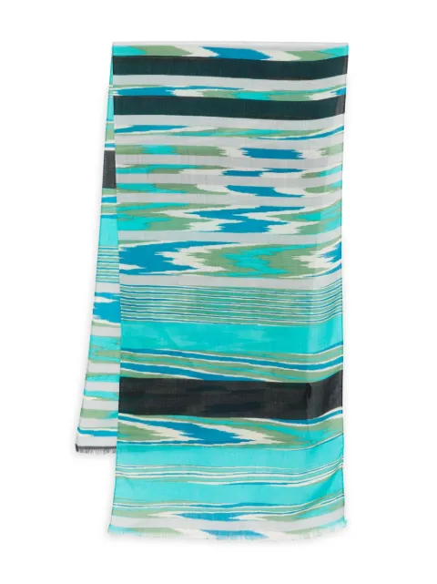 Missoni Pre-Owned 2000 striped scarf Blue MIS180GB