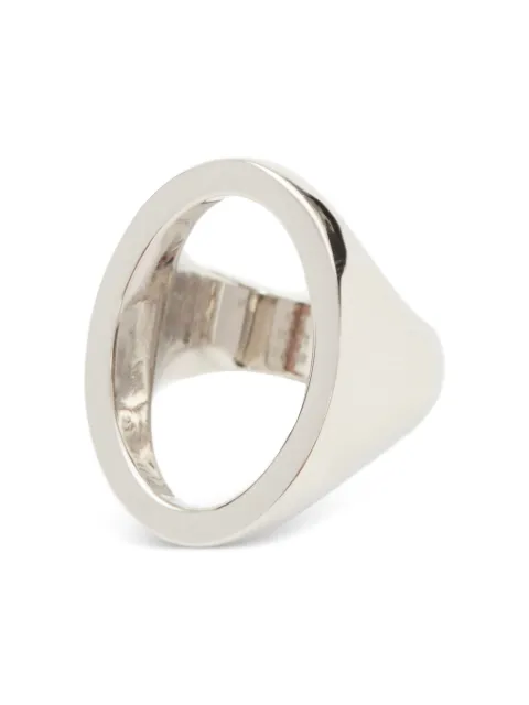 MM6 Maison Margiela Minimal logo 4mm ring Silver SM7UQ0088P7355