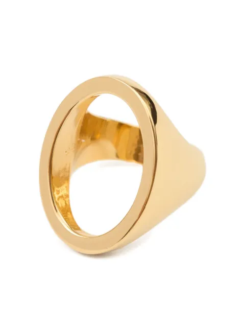 MM6 Maison Margiela Minimal logo 4mm ring Gold SM7UQ0088P7355