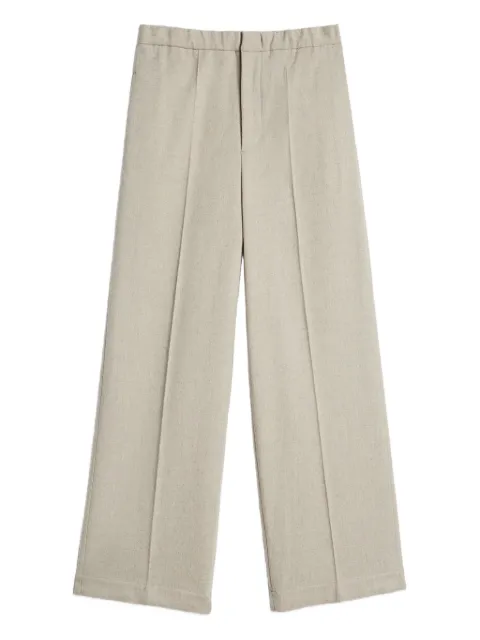 Jil Sander wool flannel trousers Neutrals J47KA0283J40182