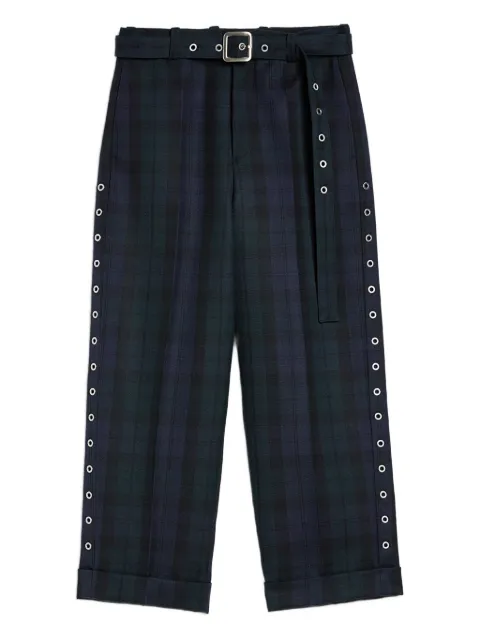 Jil Sander wool trousers Green J22KA0320J40273