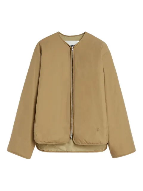 Jil Sander logo-embroidered jacket Brown J40SW0011J45296