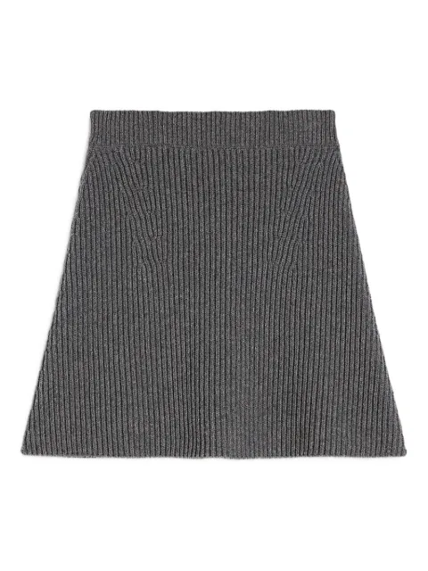 Jil Sander wool mini skirt Grey J02MA0328J14795