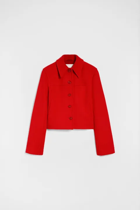 Jil Sander wool jacket Red J02SW0026J40282