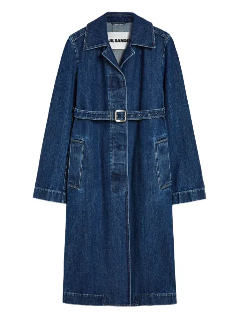 Jil Sander denim trench coat Blue J02SW0038J46463