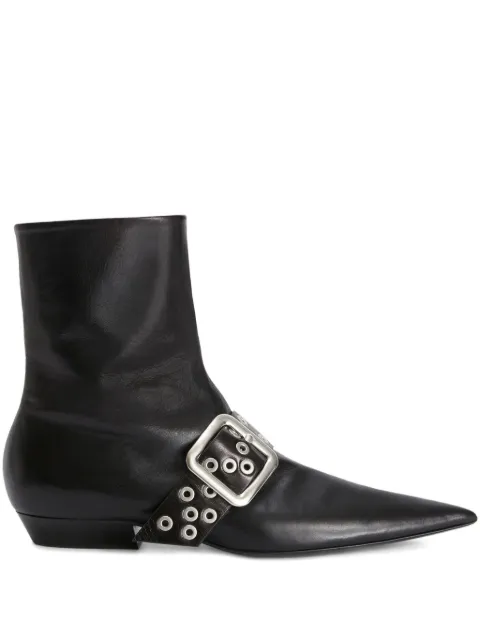Jil Sander leather ankle boots Black J15WU0105P8226