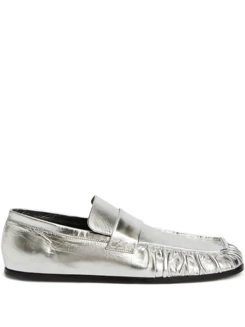 Jil Sander metallic loafers Grey J16WR0022P4836