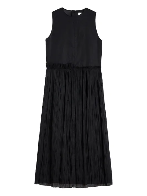 Jil Sander pleated dress Black J01CT0259J45014
