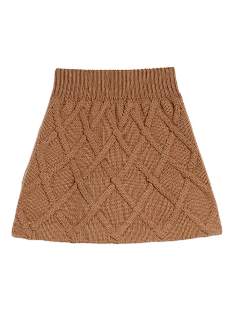 Jil Sander wool mini skirt Brown J02MA0325J14799