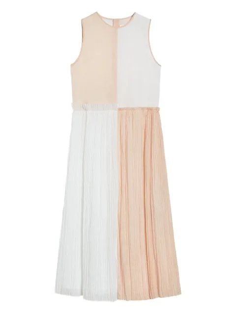 Jil Sander two-tone midi dress White J01CT0254J45014