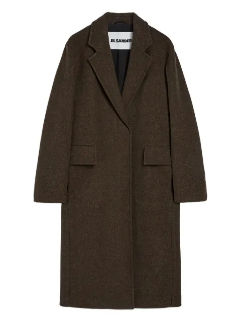 Jil Sander mélange-effect coat Brown J02AA0187J40258