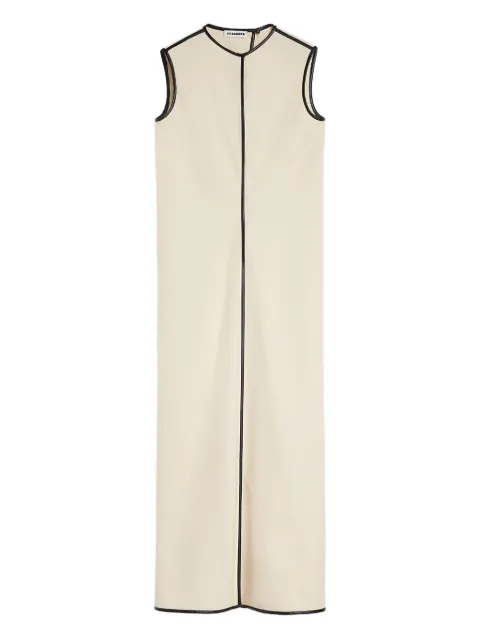 Jil Sander contrasting-trim maxi dress Neutrals J02CT0514J20050
