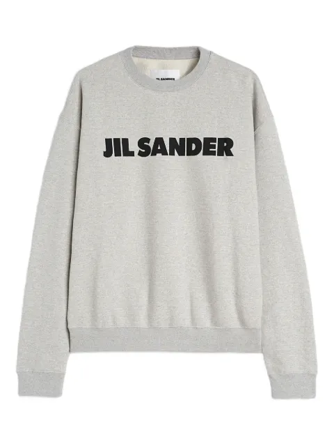 Jil Sander logo cotton sweatshirt Grey J54GU0003J20010