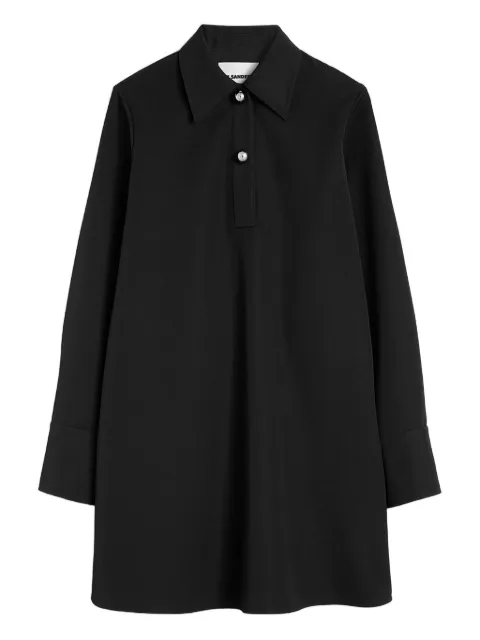 Jil Sander wool polo dress Black J02CT0550J40002
