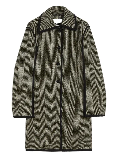 Jil Sander herringbone coat Grey J02AA0194J40261