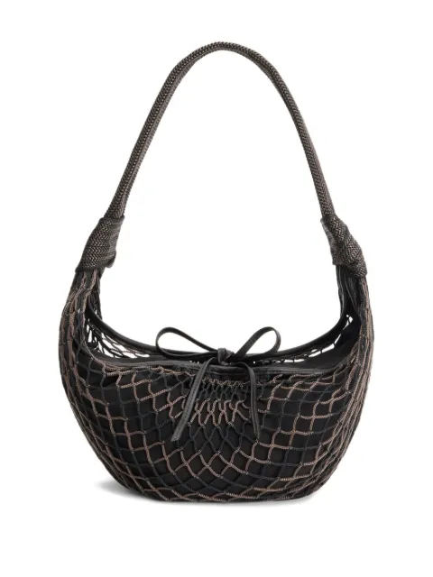 LEMAIRE Fortune Croissant Filt bag Brown BG0131TP0006