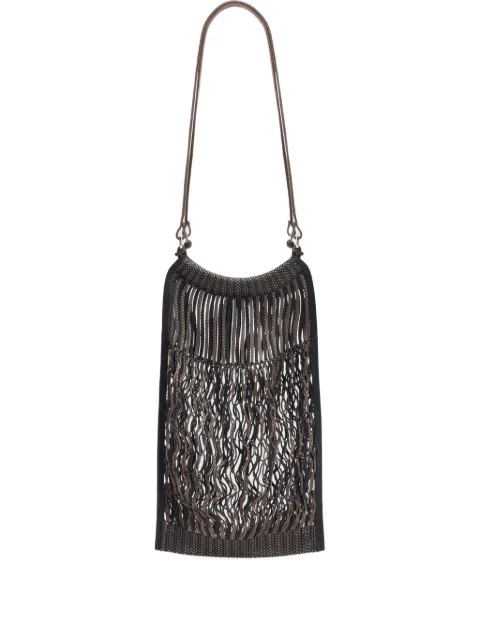 LEMAIRE medium Filt net shopping bag Brown BG0076LF1269
