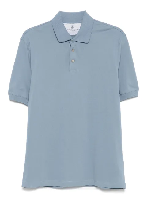 Brunello Cucinelli cotton polo shirt Blue ME8548116C9719