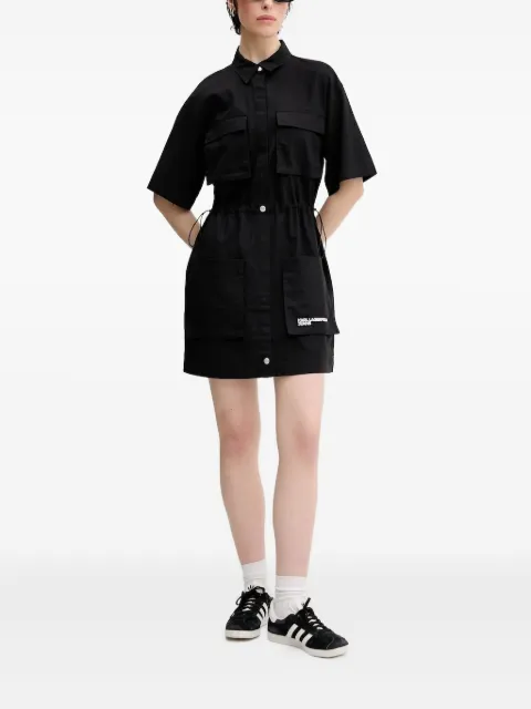 Karl Lagerfeld Jeans drawstring-waistband mini dress Black A2W13017999