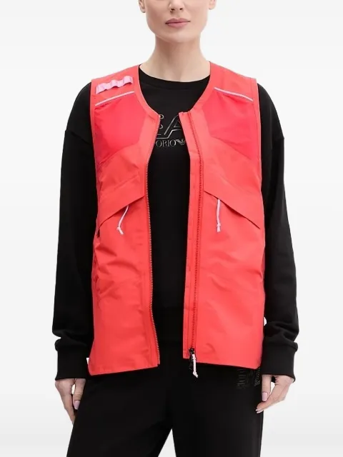 Peak Performance zip-front panelled gilet Red G80336