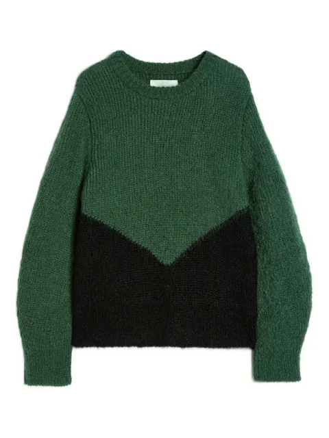 Jil Sander colourblock sweater Green J22GP0263J14779