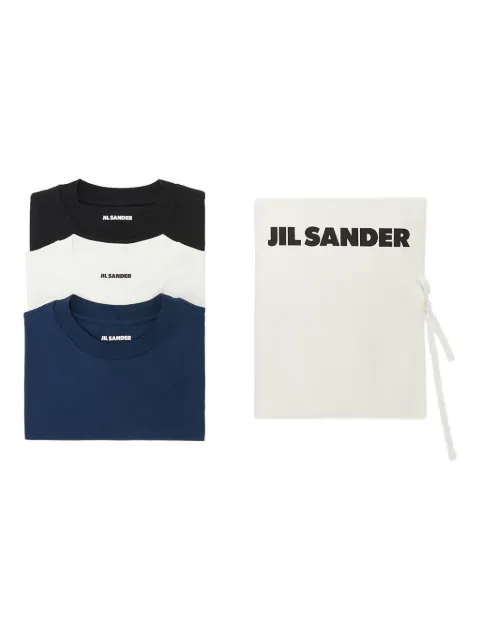 Jil Sander logo-patch T-shirt (pack of three) Black J54GC0010JTN254