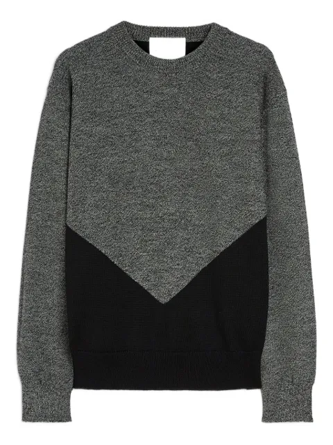 Jil Sander panelled wool sweater Grey J22GP0246J14781
