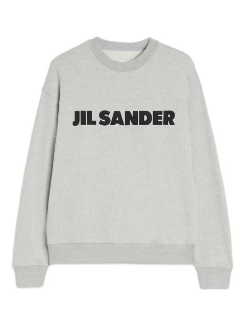 Jil Sander logo cotton sweatshirt Grey J53GU0003J20010
