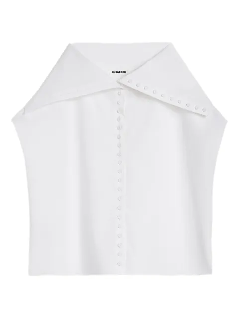Jil Sander sailor-collar shirt White J01NC0172J45002