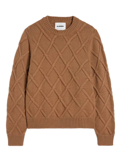 Jil Sander chunky-knit sweater Brown J02GP0219J14799