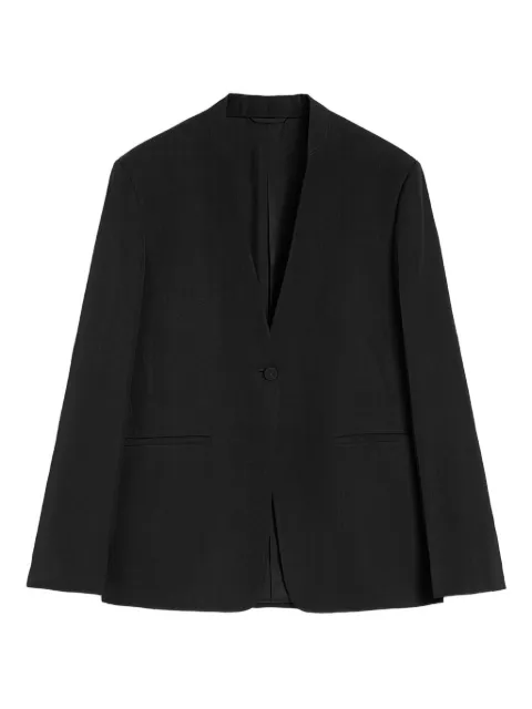 Jil Sander no-lapel blazer Black J01BN0140J65005
