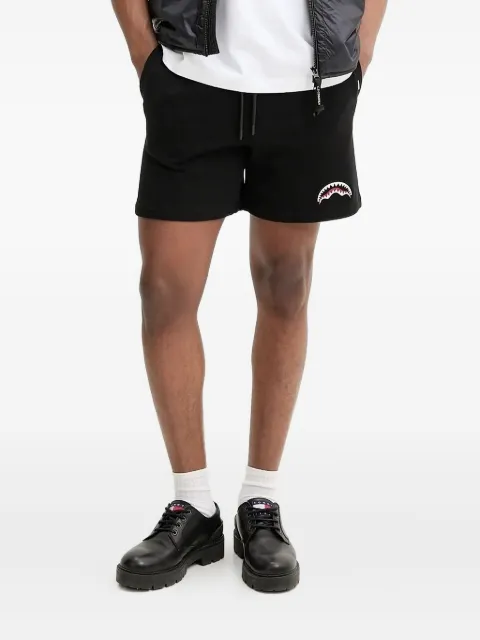 Sprayground shark-logo drawstring shorts Black SP739E