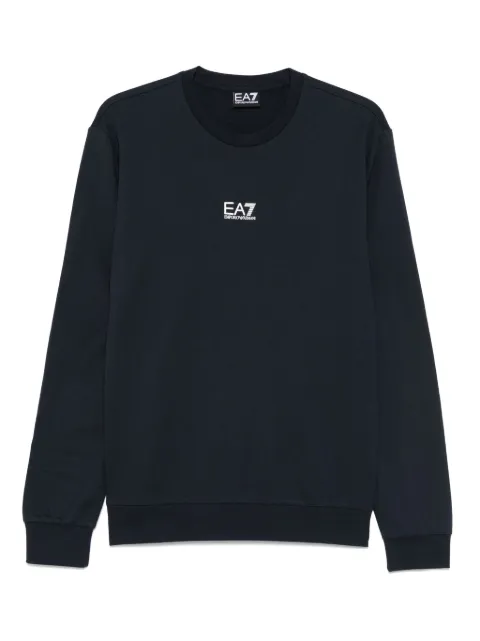 Ea7 Emporio Armani logo-print sweatshirt Blue 8NPM30PJVRZ