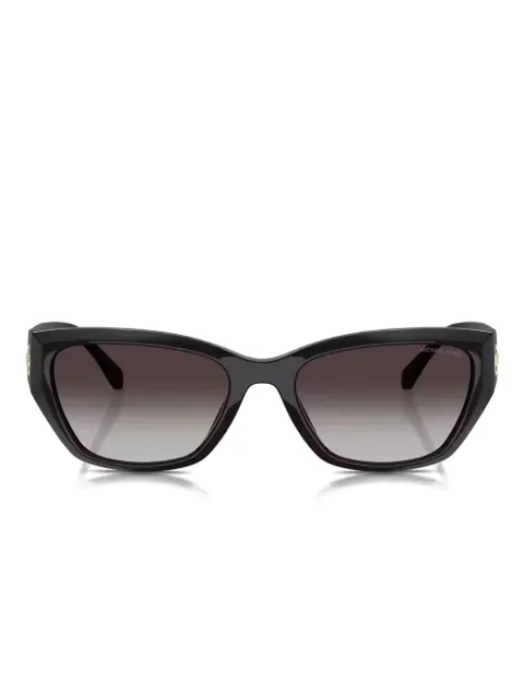 Michael Kors logo-plaque cat-eye sunglasses Black 0MK2242D