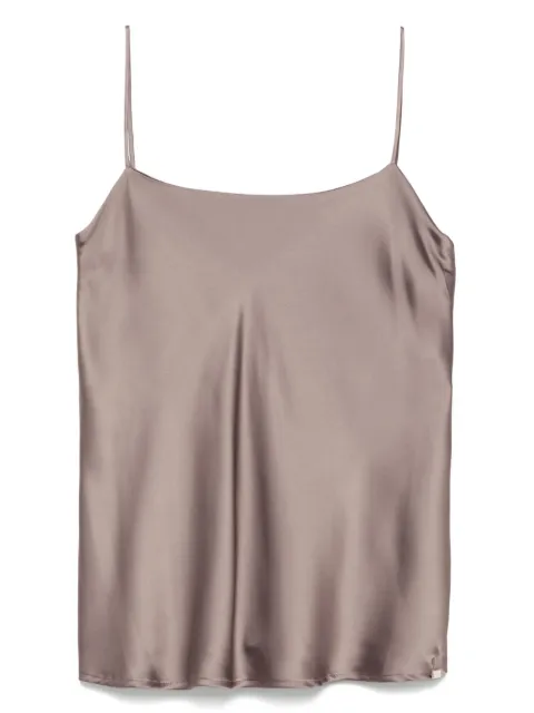 Herno satin tank top Brown BL000021D12506