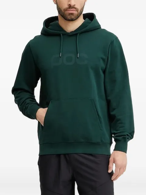 POC logo-embroidered hooded sweater Green 61652