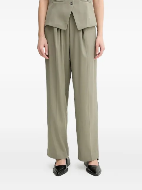 SAMSOE SAMSOE Julia elastic-waist trousers Green F23100048